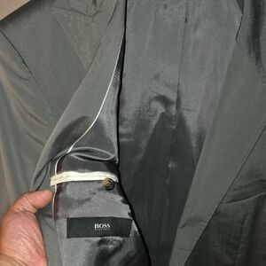 BOSS Men's Gray Suit Blazer